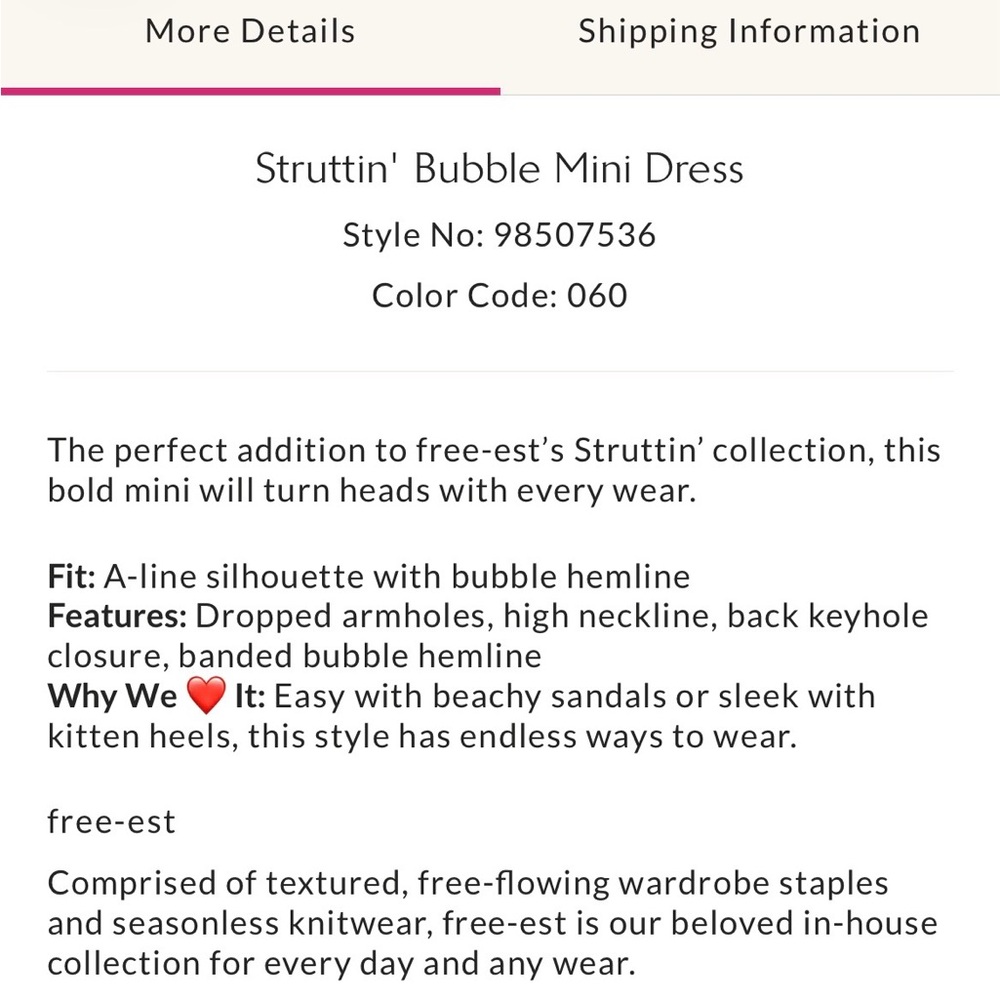 Free People Struttin Bubble Mini Dress - Picture 6 of 6
